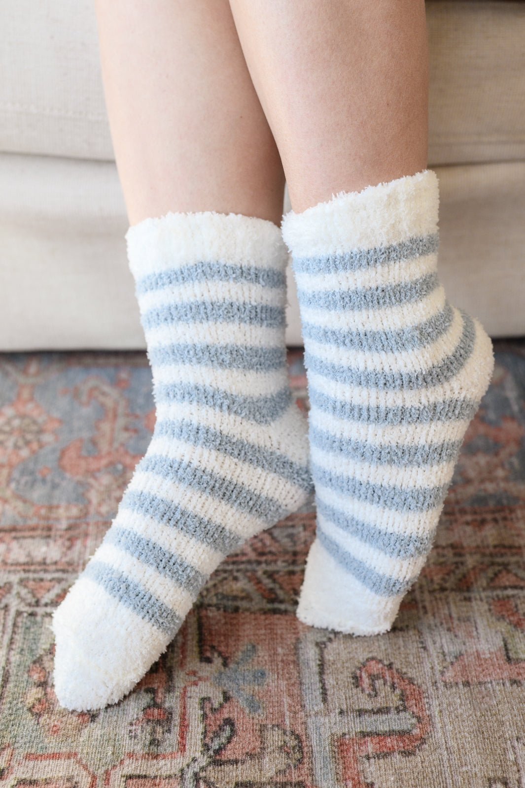 Be Mine Softest Cloud Socks set of 3 - PEONIES & LIME