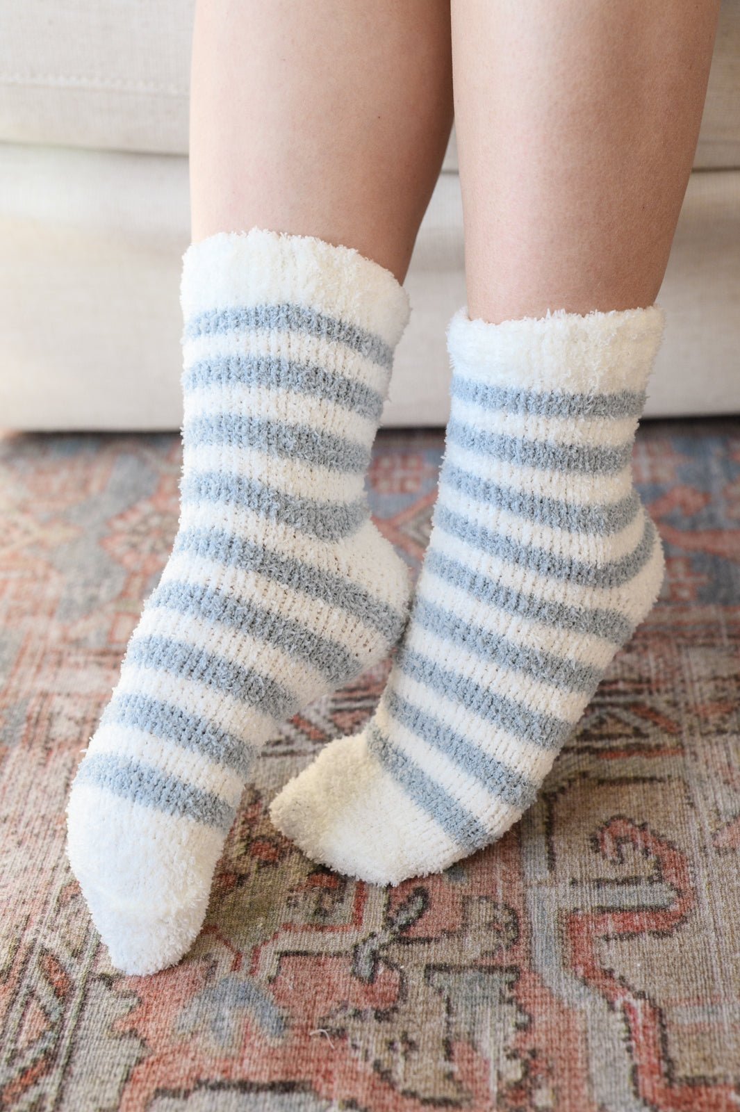 Be Mine Softest Cloud Socks set of 3 - PEONIES & LIME