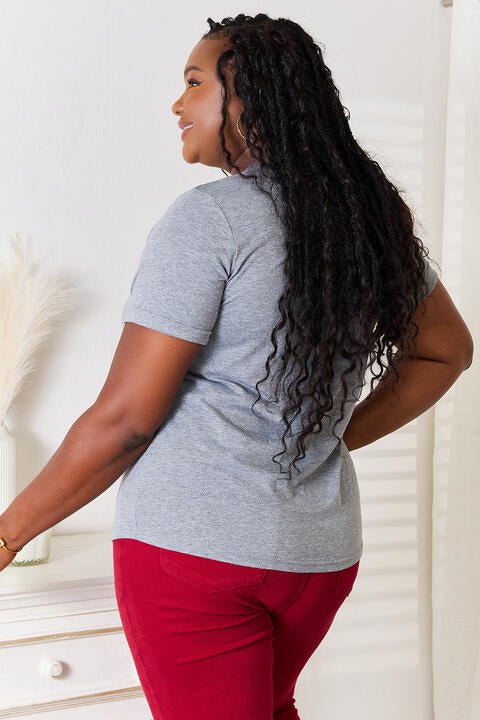 Simply Love I'M NOT GETTING READY TODAY Graphic T-Shirt - PEONIES & LIME