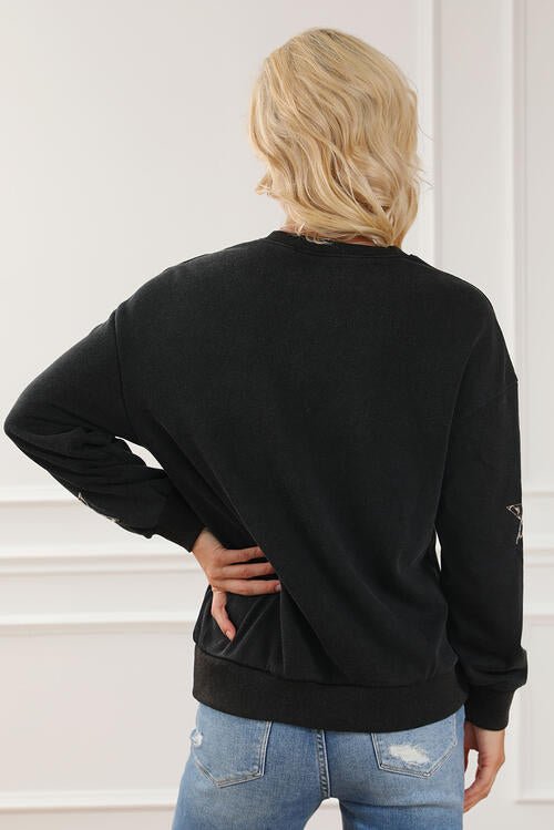Star Graphic Sweatshirt - PEONIES & LIME