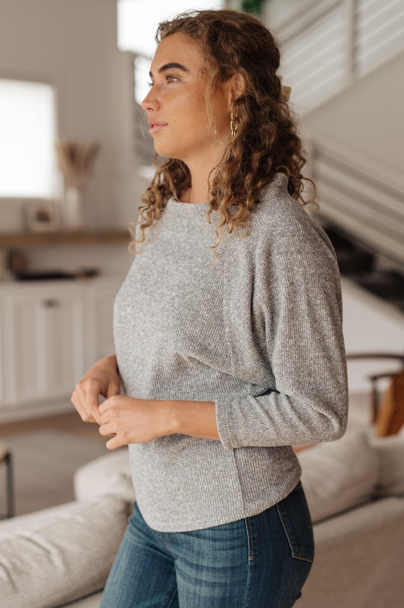 Stuck On You Long Sleeve Top - PEONIES & LIME