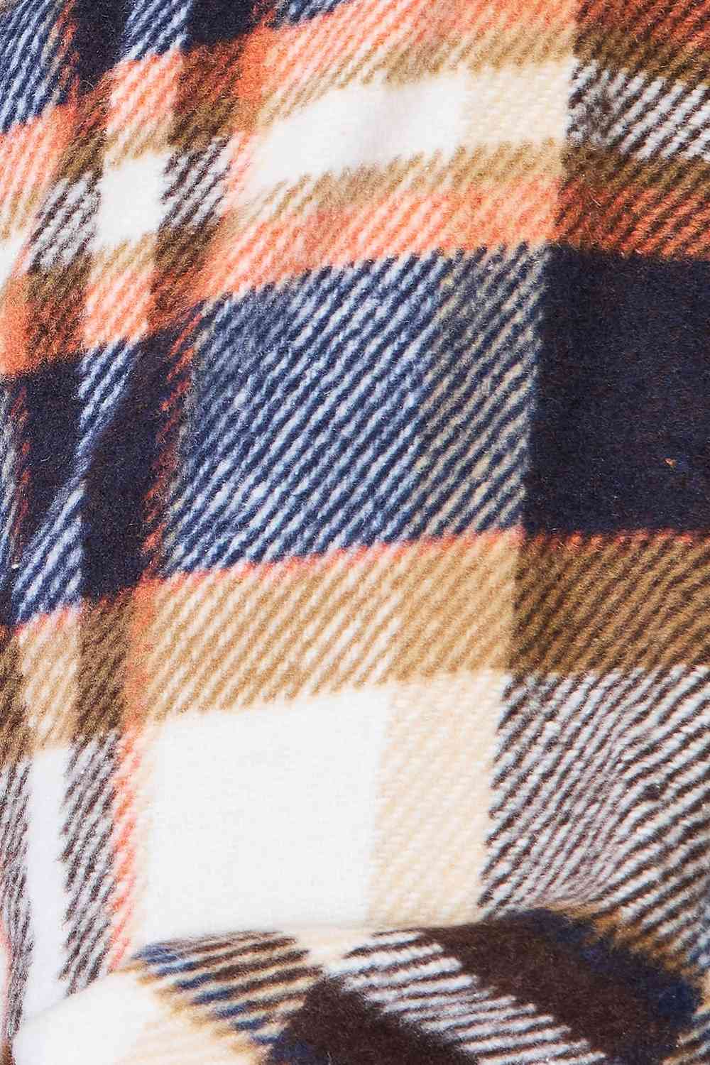 The Aimee Plaid Front Shirt Jacket - PEONIES & LIME