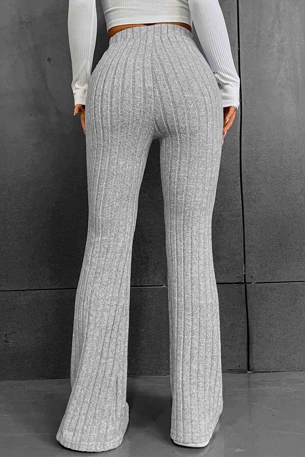 The Brielle Ribbed Long Pants - PEONIES & LIME