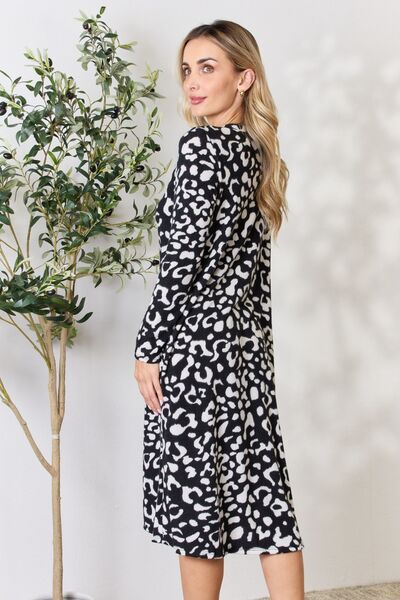 The Chasity Animal Print Button Up Cardigan - PEONIES & LIME