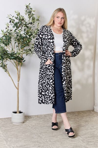 The Chasity Animal Print Button Up Cardigan - PEONIES & LIME