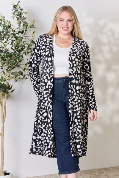 The Chasity Animal Print Button Up Cardigan - PEONIES & LIME