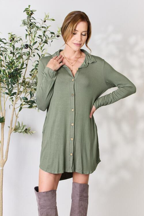The Ginni Button Down Shirt Dress