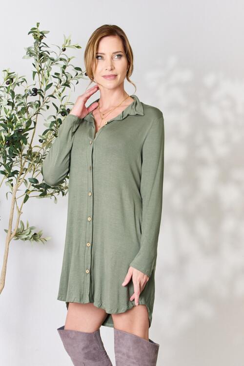 The Ginni Button Down Shirt Dress