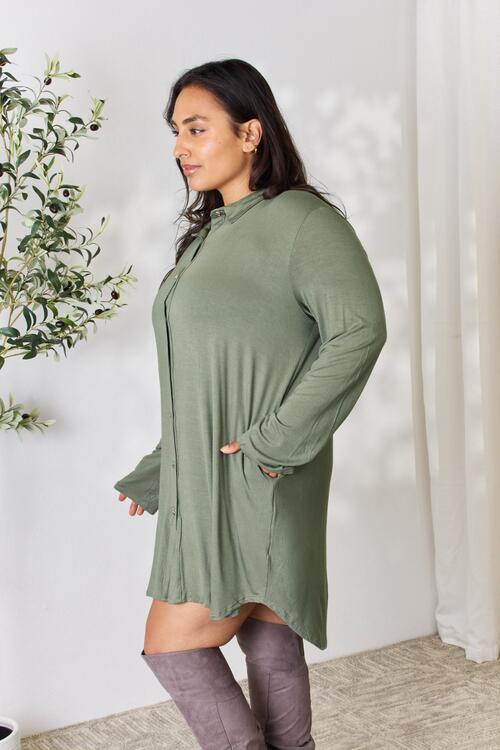 The Ginni Button Down Shirt Dress