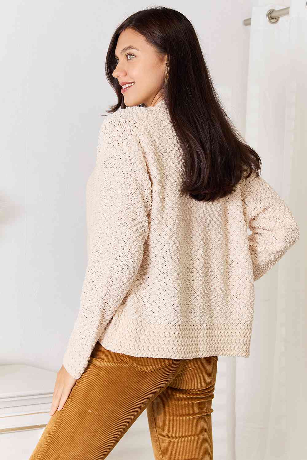 The Hadlee Open Front Long Sleeve Cardigan