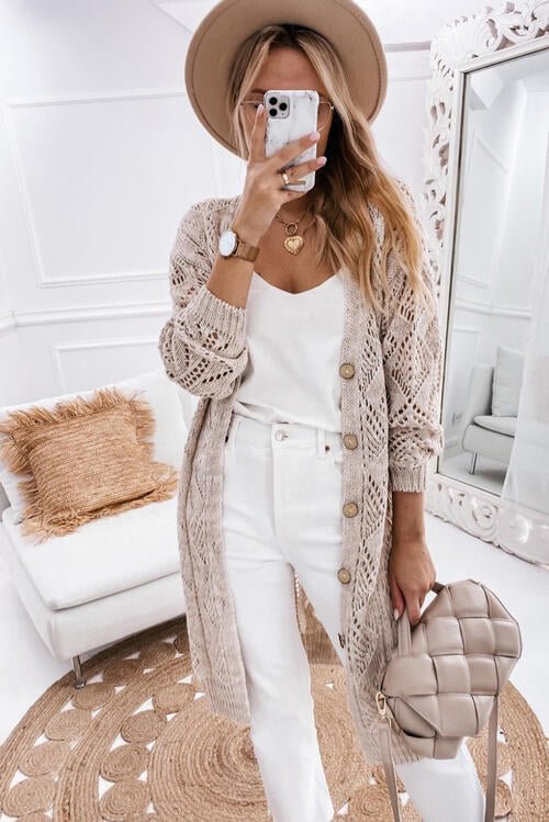 The Hope V-Neck Long Sleeve Cardigan