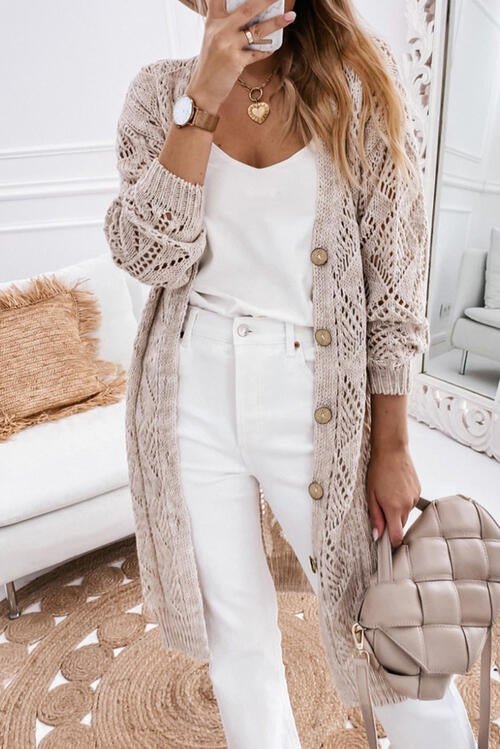 The Hope V-Neck Long Sleeve Cardigan