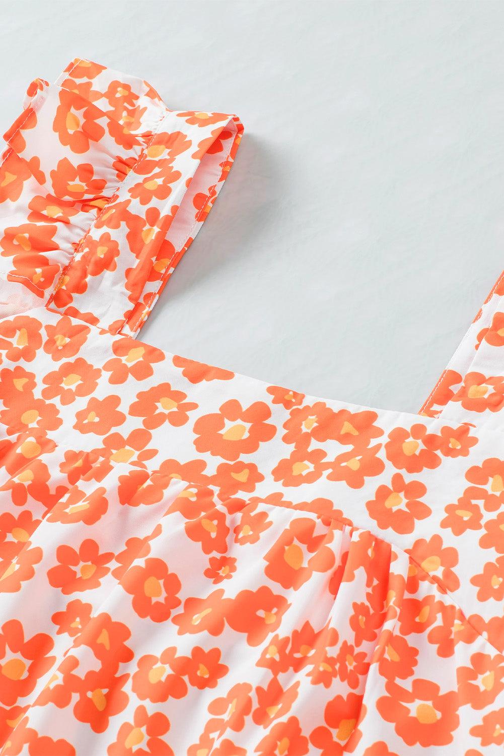 The Jenna Square Neck Cap Sleeve Tank - PEONIES & LIME