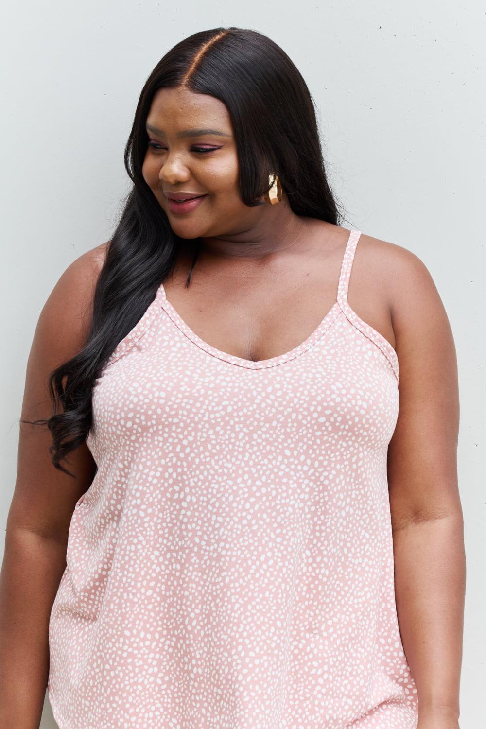 HOPELY High Love Spaghetti Strap V-Neck Top - PEONIES + LIME