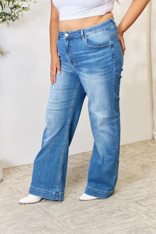 The Leah High Waist Straight Jeans