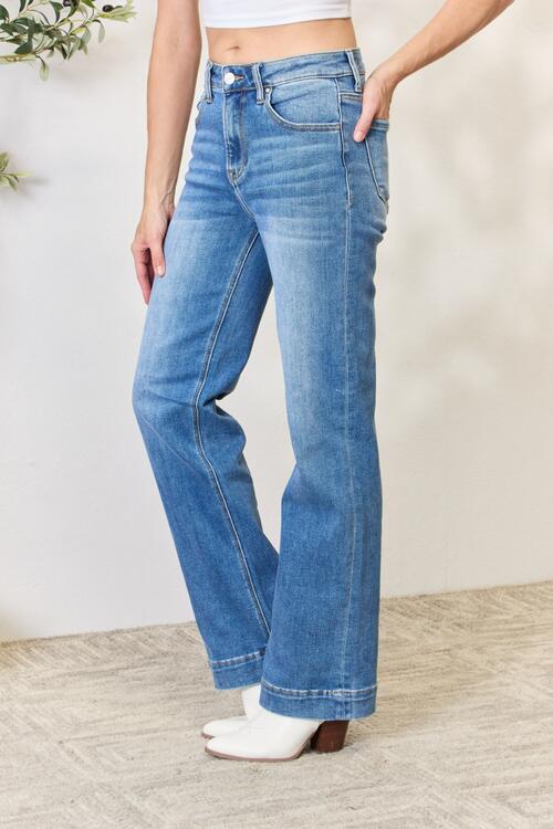 The Leah High Waist Straight Jeans