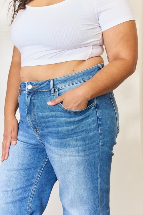 The Leah High Waist Straight Jeans
