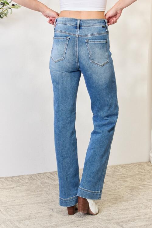 The Leah High Waist Straight Jeans