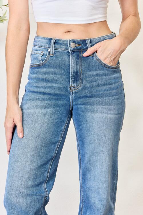 The Leah High Waist Straight Jeans