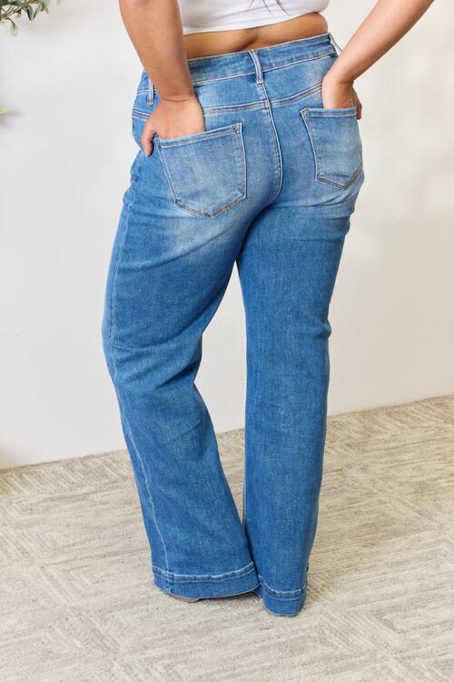 The Leah High Waist Straight Jeans
