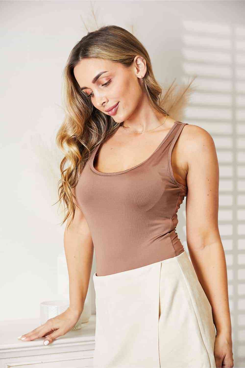 The Mindy Basic Tank Bodysuit