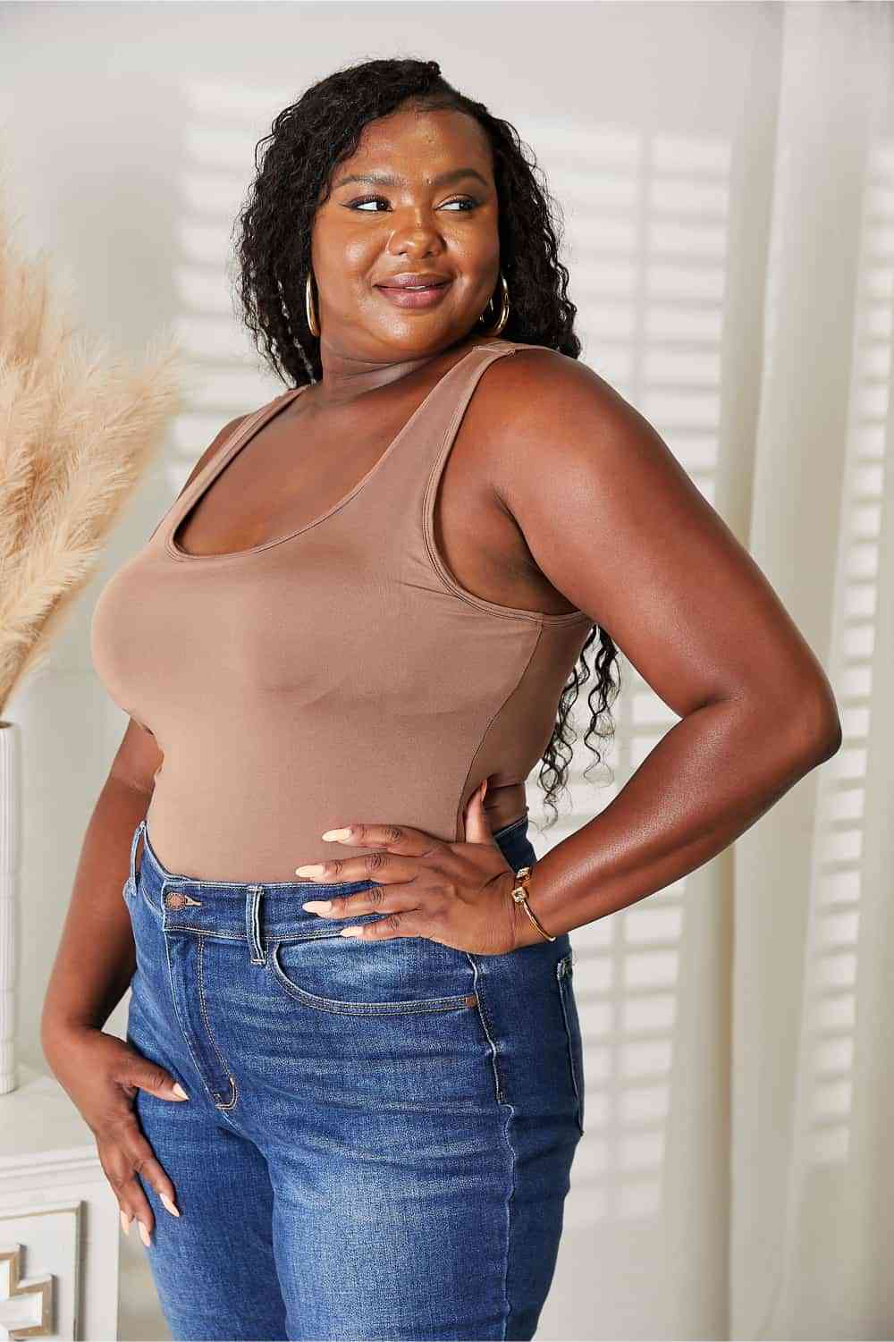 The Mindy Basic Tank Bodysuit