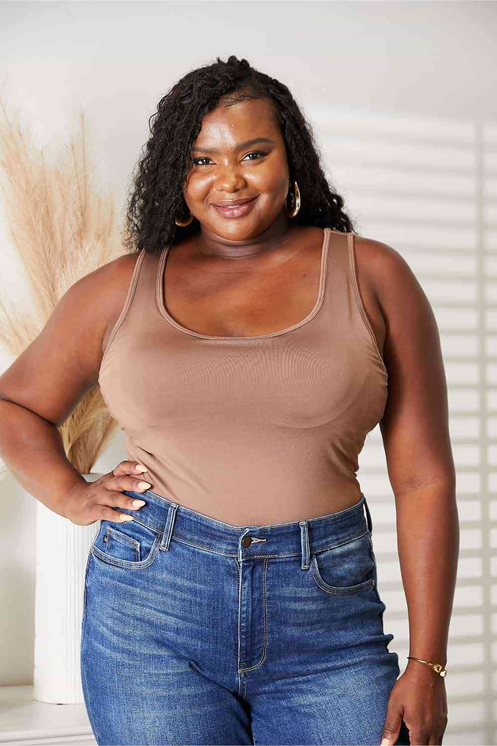 The Mindy Basic Tank Bodysuit