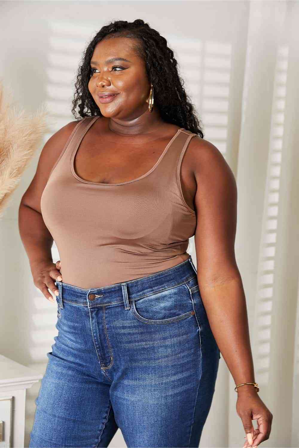 The Mindy Basic Tank Bodysuit
