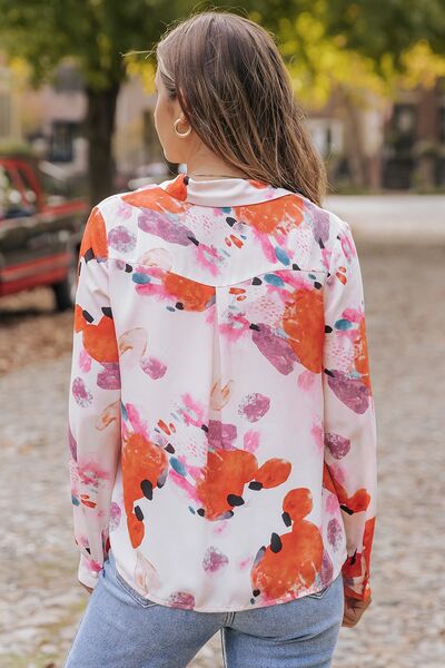 The Nadia Abstract Collared Neck Shirt