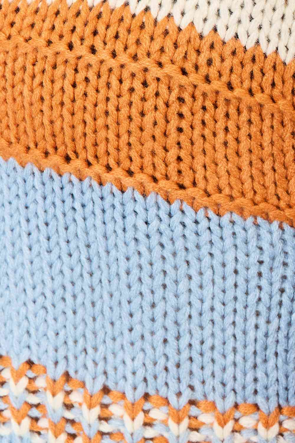 The Reagan Color Block Scoop Neck Sweater