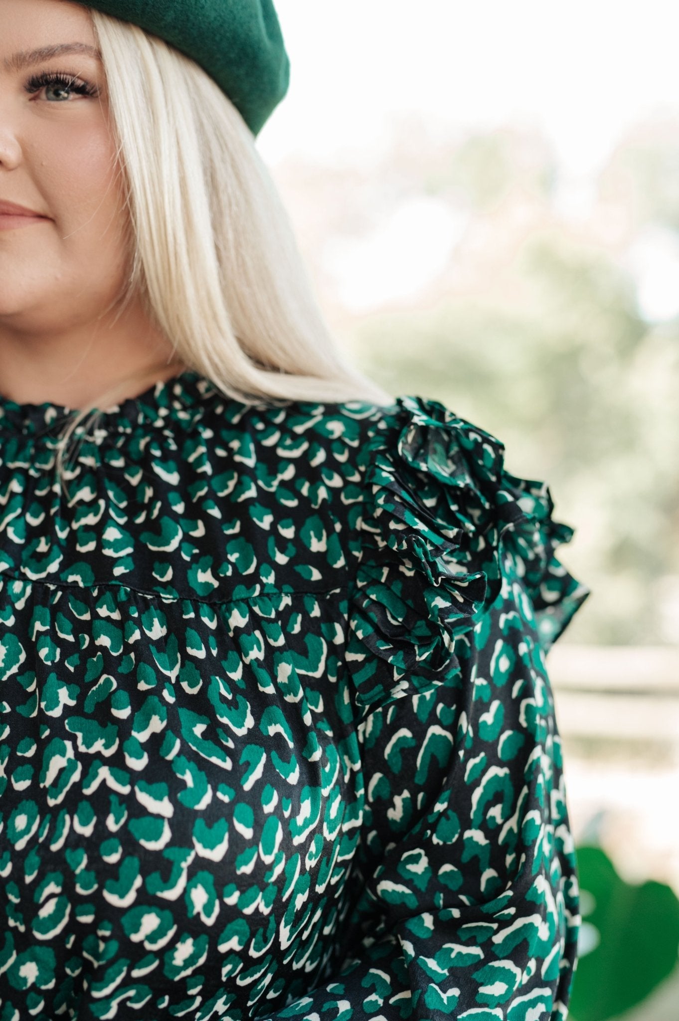 The Sabine Rain Ruffle Dress - PEONIES & LIME