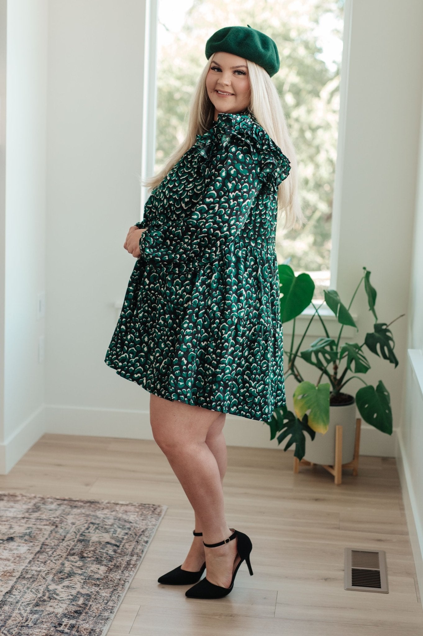The Sabine Rain Ruffle Dress - PEONIES & LIME