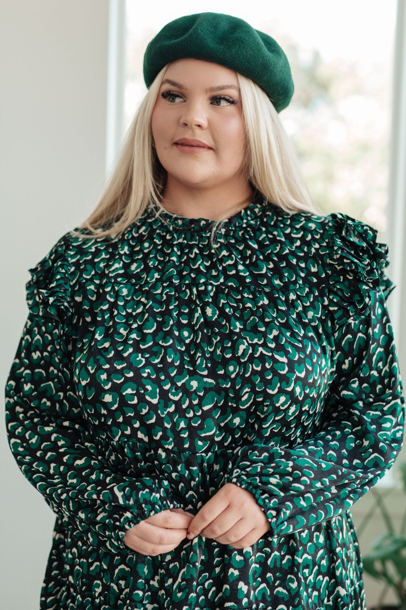 The Sabine Rain Ruffle Dress - PEONIES & LIME