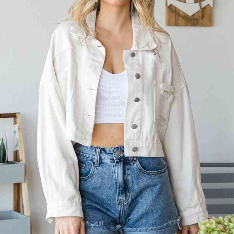 The Sadie Dropped Shoulder Denim Jacket