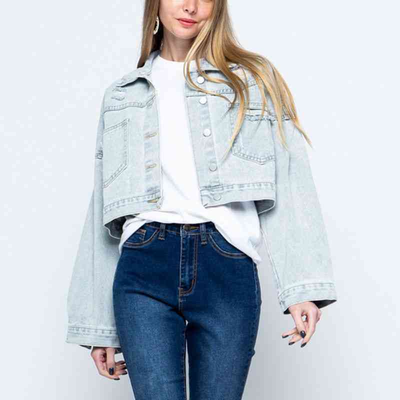 The Sadie Dropped Shoulder Denim Jacket
