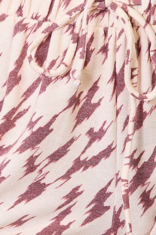 The Samara Printed Drawstring Pants - PEONIES & LIME
