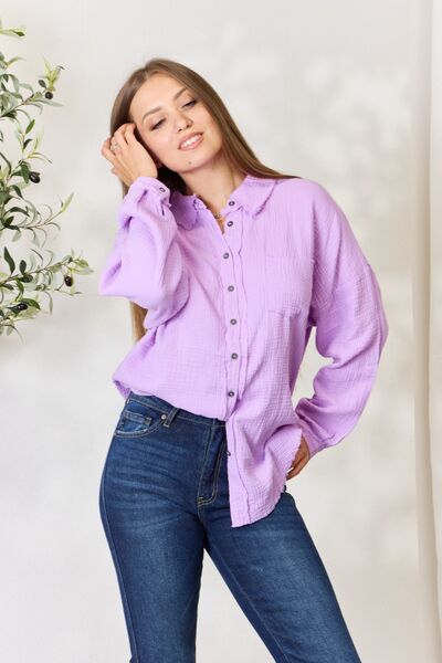 The Serenity Long Sleeve Button Up Shirt