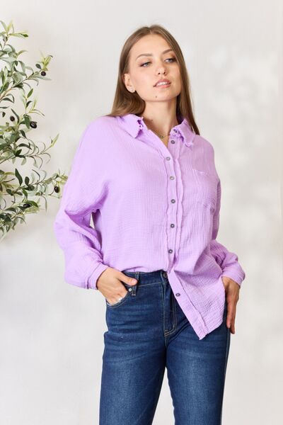 The Serenity Long Sleeve Button Up Shirt