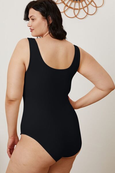 The Sherrie Square Neck Sleeveless Bodysuit - PEONIES & LIME