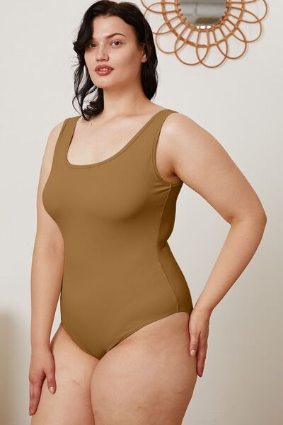 The Sherrie Square Neck Sleeveless Bodysuit - PEONIES & LIME