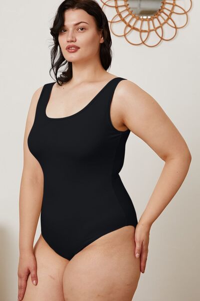The Sherrie Square Neck Sleeveless Bodysuit - PEONIES & LIME
