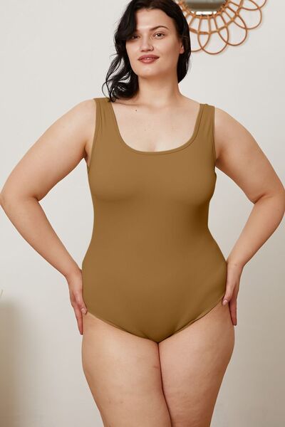 The Sherrie Square Neck Sleeveless Bodysuit - PEONIES & LIME