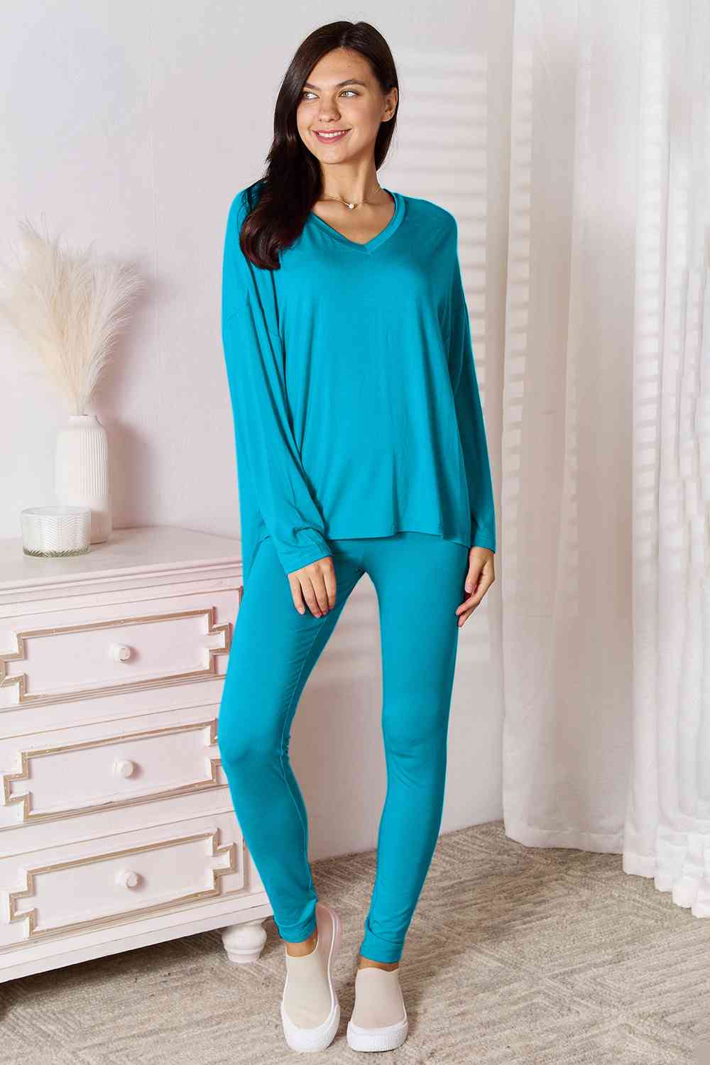 The Skyler Lounge Set - PEONIES & LIME