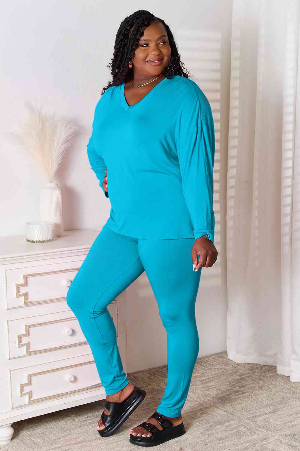 The Skyler Lounge Set - PEONIES & LIME
