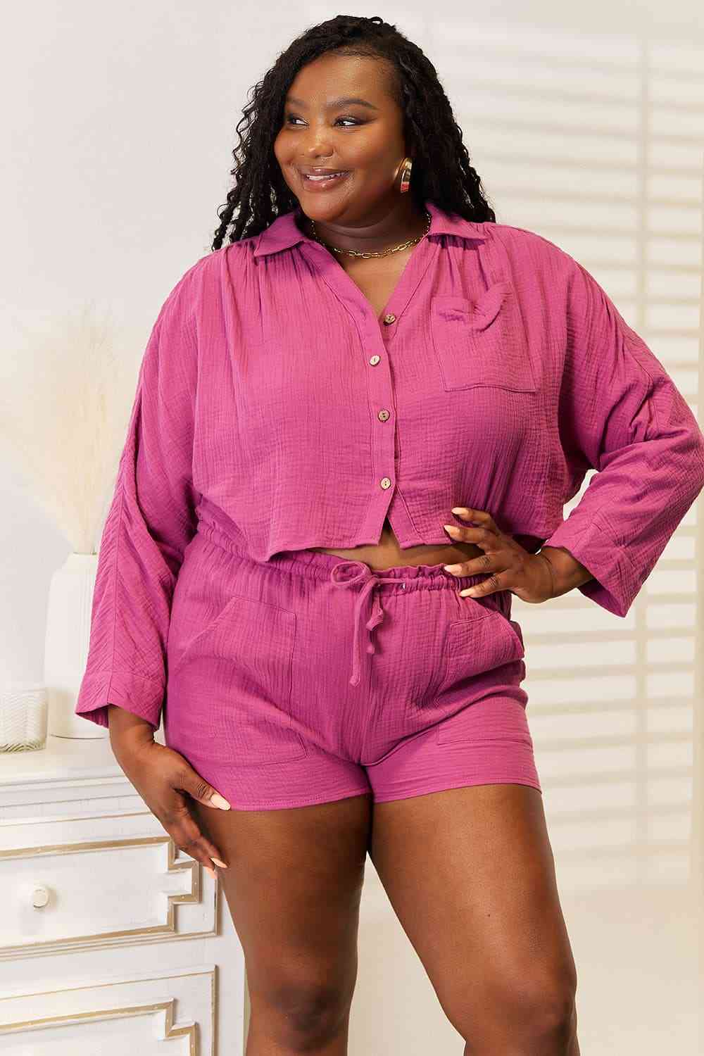 The Tori Lounge Set - PEONIES & LIME
