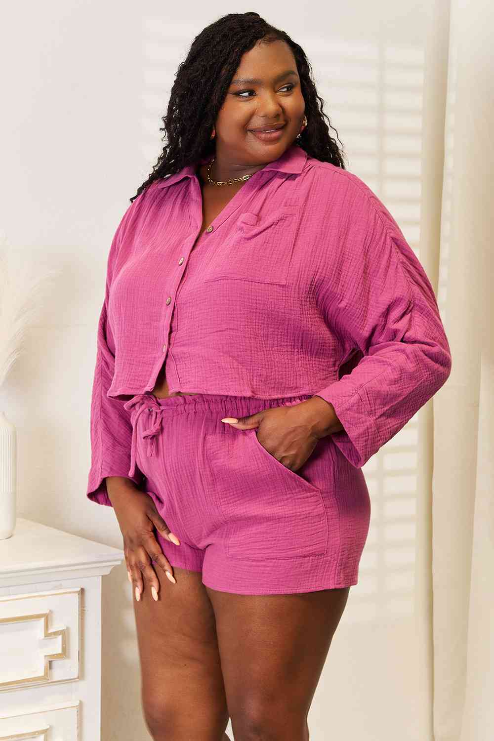 The Tori Lounge Set - PEONIES & LIME