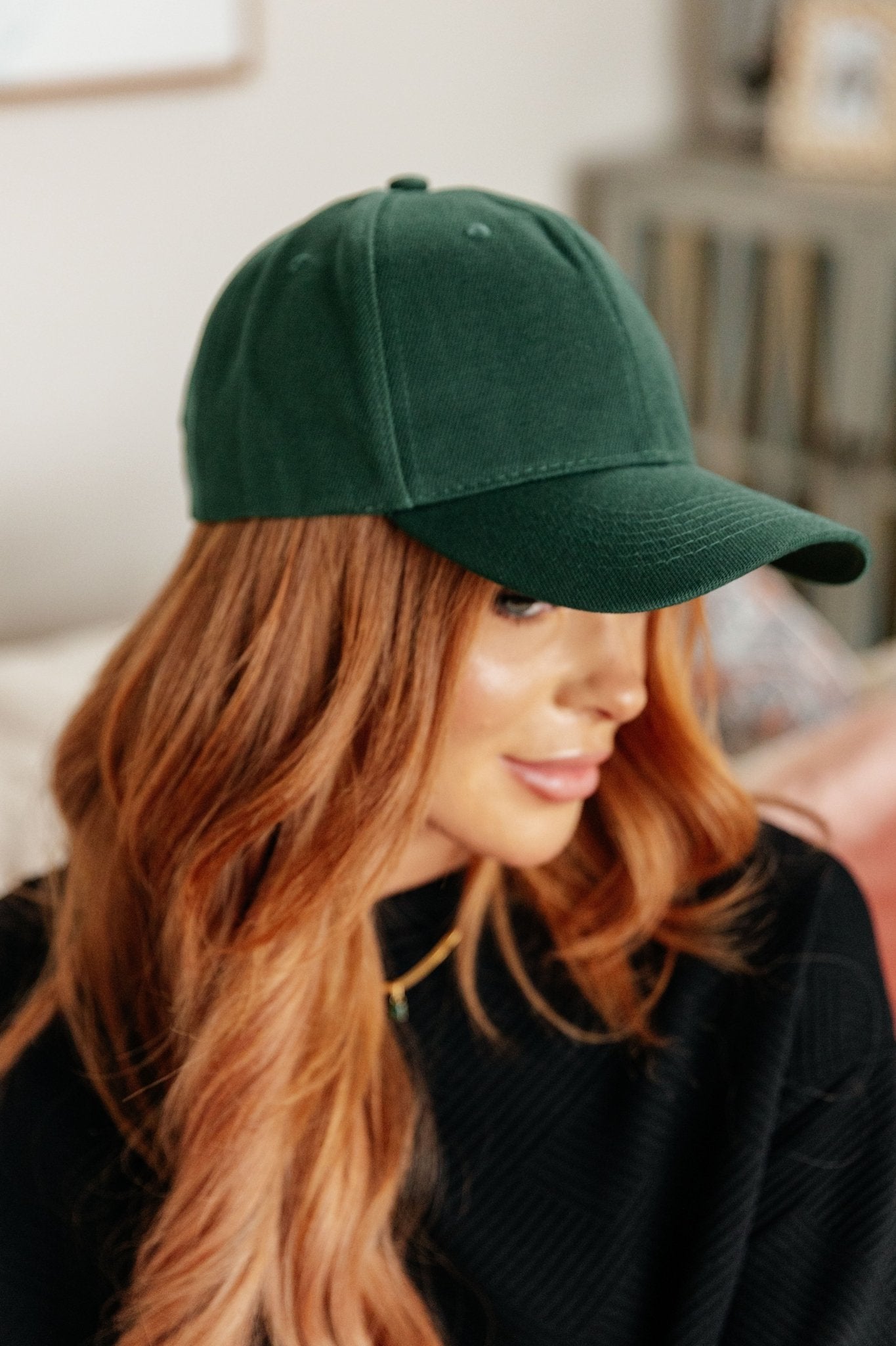 Basic Babe Ball Cap in Green - PEONIES & LIME