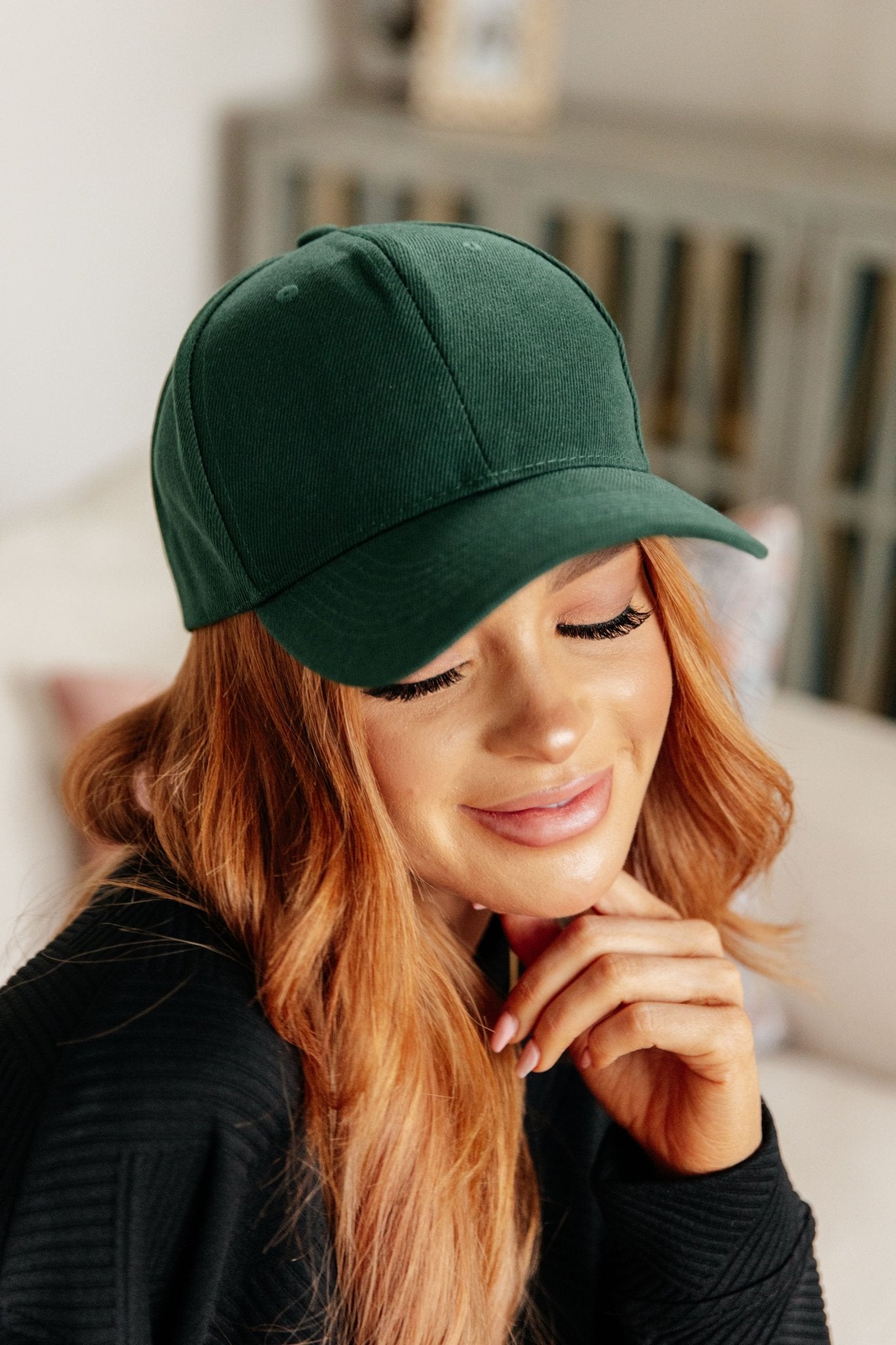 Basic Babe Ball Cap in Green - PEONIES & LIME