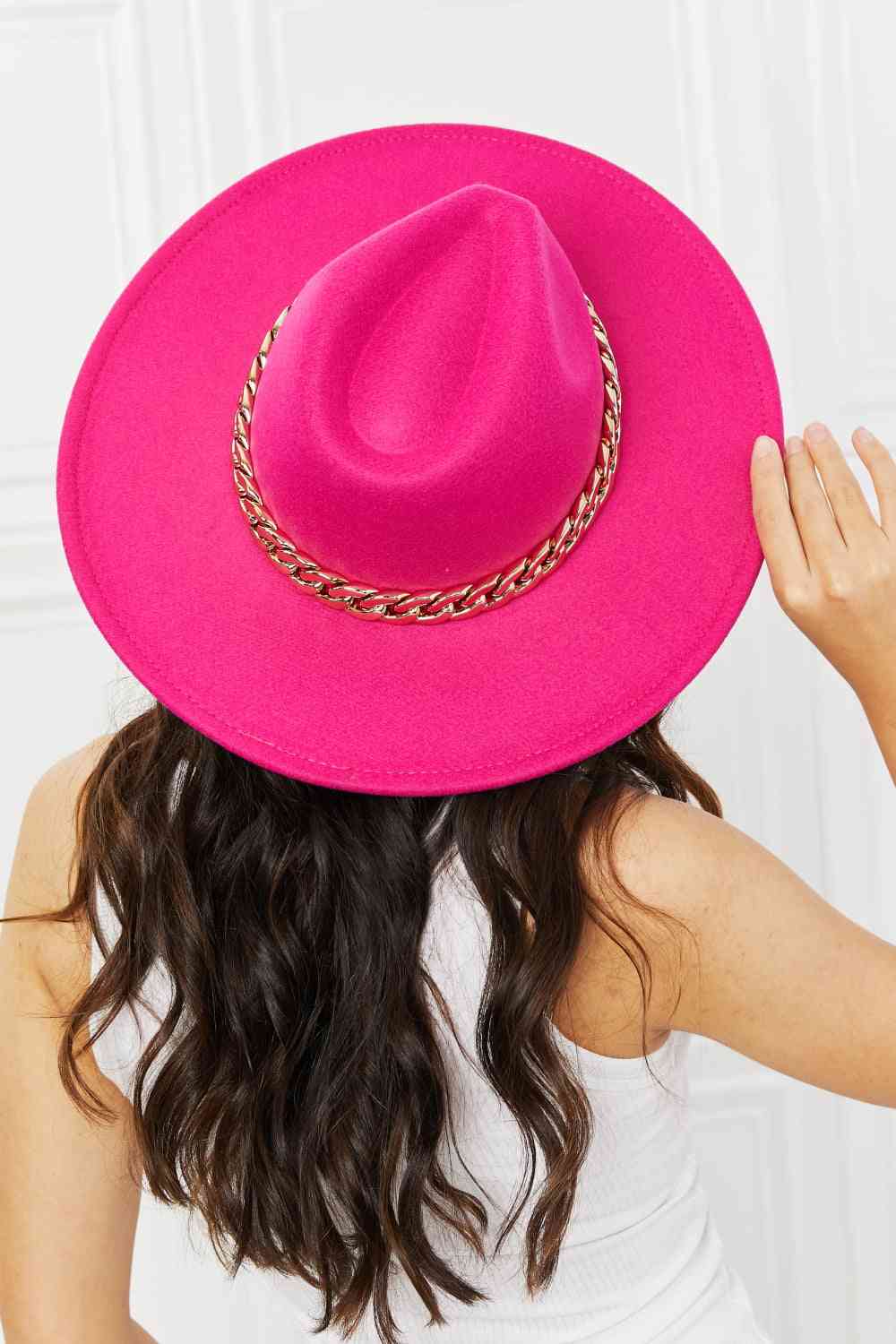 Forever Fedora Hat in Pink - PEONIES & LIME