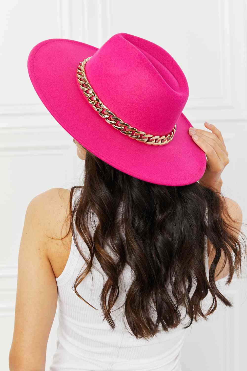 Forever Fedora Hat in Pink - PEONIES & LIME